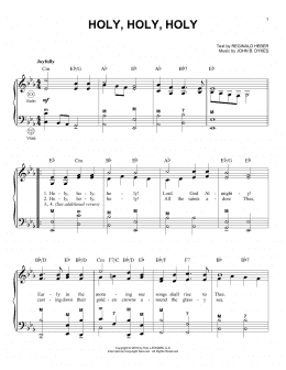 page one of Holy, Holy, Holy (Accordion)