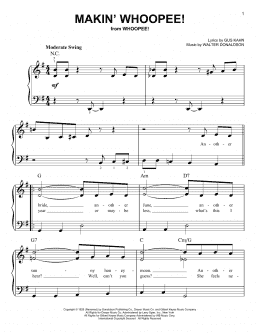 page one of Makin' Whoopee! (Easy Piano)