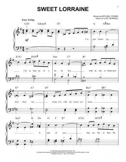 page one of Sweet Lorraine (Easy Piano)