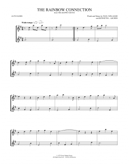 page one of The Rainbow Connection (Alto Sax Duet)