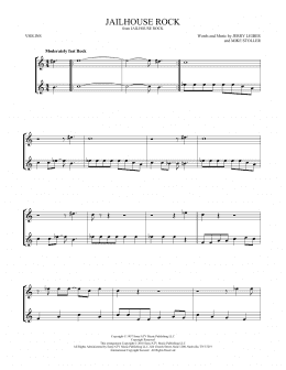 page one of Jailhouse Rock (Violin Duet)