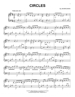 page one of Circles (Piano Solo)