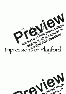 page one of Impressions from Playford