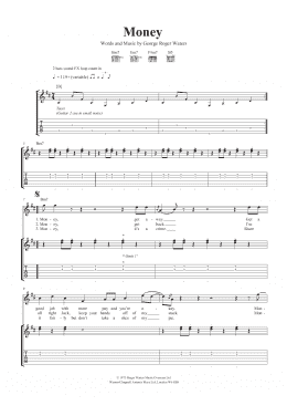 page one of Money (Guitar Tab)