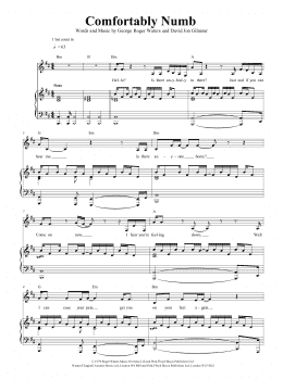 page one of Comfortably Numb (Piano & Vocal)