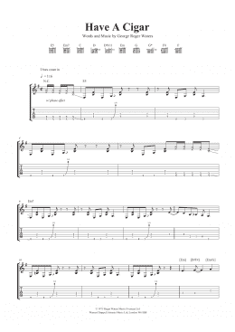 page one of Have A Cigar (Guitar Tab)