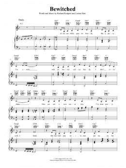 page one of Bewitched (Piano, Vocal & Guitar Chords (Right-Hand Melody))