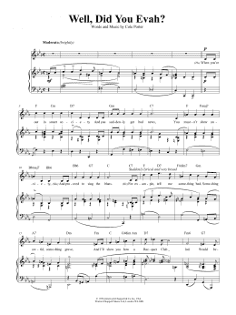 page one of Well, Did You Evah (Piano, Vocal & Guitar Chords (Right-Hand Melody))