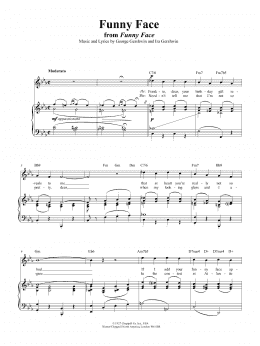 page one of Funny Face (Piano, Vocal & Guitar Chords (Right-Hand Melody))