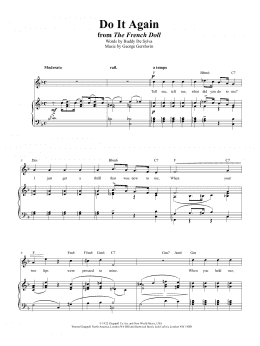 page one of Do It Again (Piano, Vocal & Guitar Chords (Right-Hand Melody))