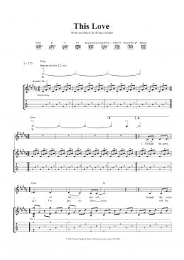 page one of This Love (Guitar Tab)