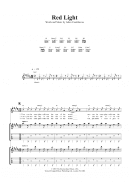 page one of Red Light (Guitar Tab)