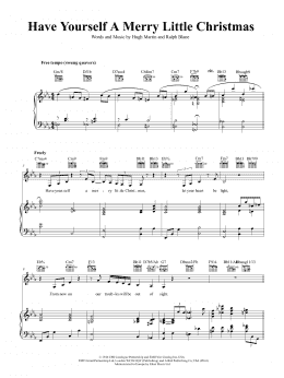 page one of Have Yourself A Merry Little Christmas (Piano, Vocal & Guitar Chords (Right-Hand Melody))