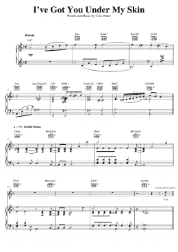 page one of I've Got You Under My Skin (Piano, Vocal & Guitar Chords (Right-Hand Melody))