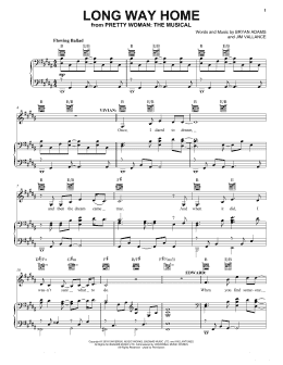 page one of Long Way Home (from Pretty Woman: The Musical) (Piano, Vocal & Guitar Chords (Right-Hand Melody))