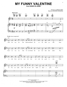 page one of My Funny Valentine (Vocal Pro + Piano/Guitar)