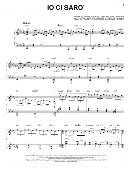 page one of Io Ci Saro' (Piano & Vocal)
