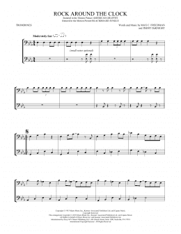 page one of Rock Around The Clock (Trombone Duet)
