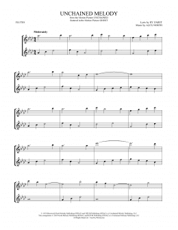 page one of Unchained Melody (Flute Duet)