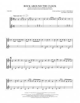 page one of Rock Around The Clock (Violin Duet)