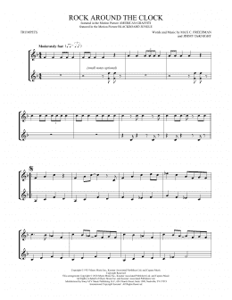 page one of Rock Around The Clock (Trumpet Duet)