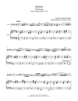 page one of Arioso (Cello and Piano)