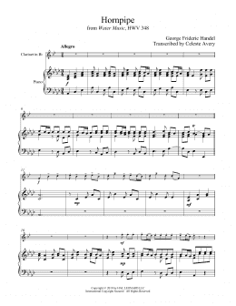 page one of Hornpipe (Clarinet and Piano)