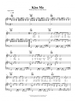 page one of Kiss Me (Piano, Vocal & Guitar Chords (Right-Hand Melody))