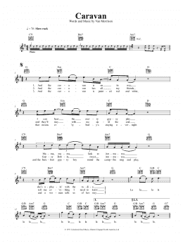 page one of Caravan (Lead Sheet / Fake Book)