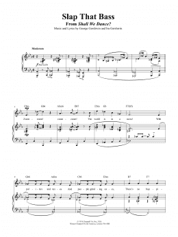 page one of Slap That Bass (Piano, Vocal & Guitar Chords (Right-Hand Melody))