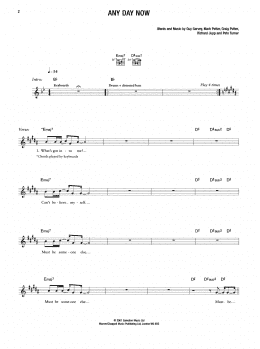 page one of Any Day Now (Guitar Tab)