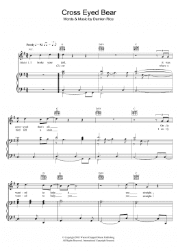 page one of Cross-Eyed Bear (Piano, Vocal & Guitar Chords (Right-Hand Melody))