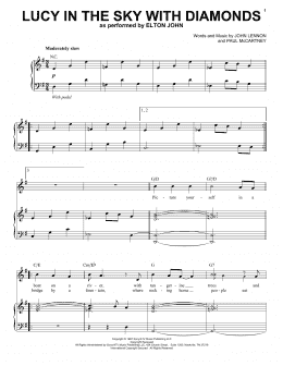 page one of Lucy In The Sky With Diamonds (Piano & Vocal)