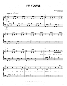 page one of I'm Yours (Accordion)