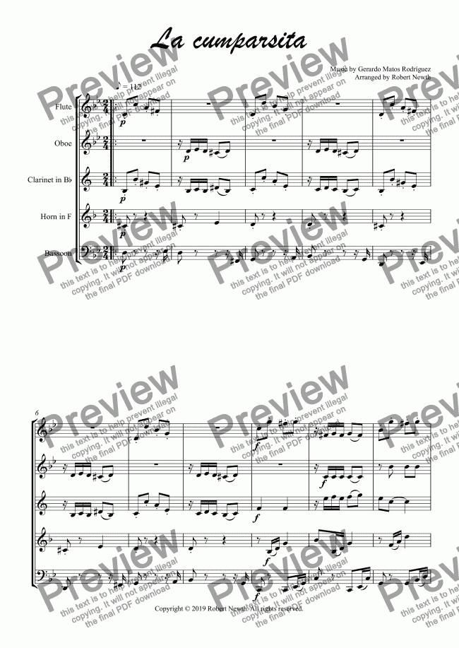 La cumparsita - Download Sheet Music PDF file