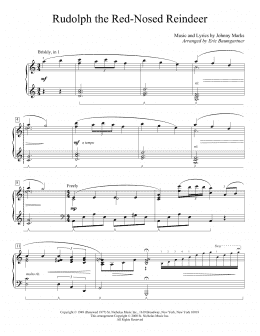 page one of Rudolph The Red-Nosed Reindeer (Educational Piano)