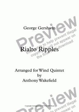 page one of Rialto Ripples