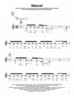 page one of Natural (Ukulele)