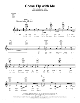 page one of Come Fly With Me (Ukulele)