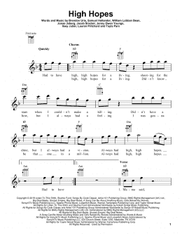 page one of High Hopes (Ukulele)