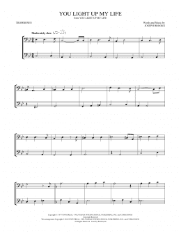 page one of You Light Up My Life (Trombone Duet)