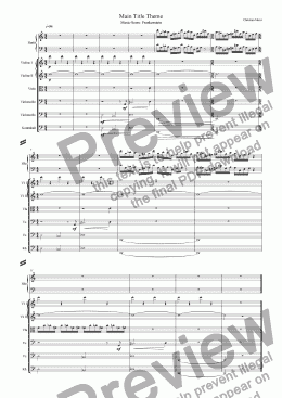 page one of Frankenstein - Main Title Theme