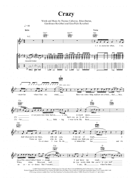 page one of Crazy (Guitar Tab)