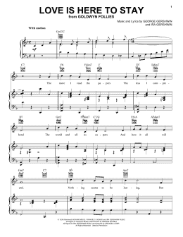 page one of Love Is Here To Stay (Piano, Vocal & Guitar Chords (Right-Hand Melody))