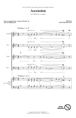page one of Ascension (SATB Choir)