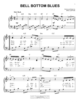 page one of Bell Bottom Blues (Easy Piano)