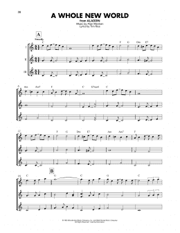 page one of A Whole New World (from Aladdin) (Ukulele Ensemble)