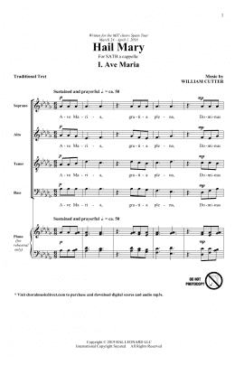 page one of Ave Maria (SATB Choir)