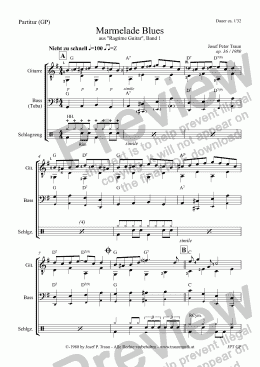 page one of Marmelade Blues (GP/Score & Parts)