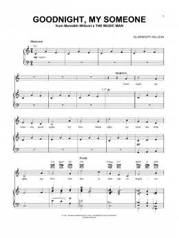 page one of Goodnight, My Someone (Vocal Pro + Piano/Guitar)